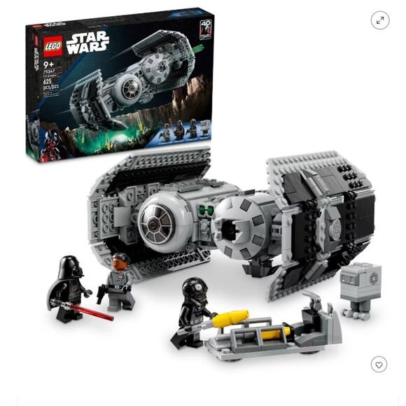 LEGO Star Wars TIE Bomber Starfighter Buildable Toy 75347, NIB - Picture 2 of 4